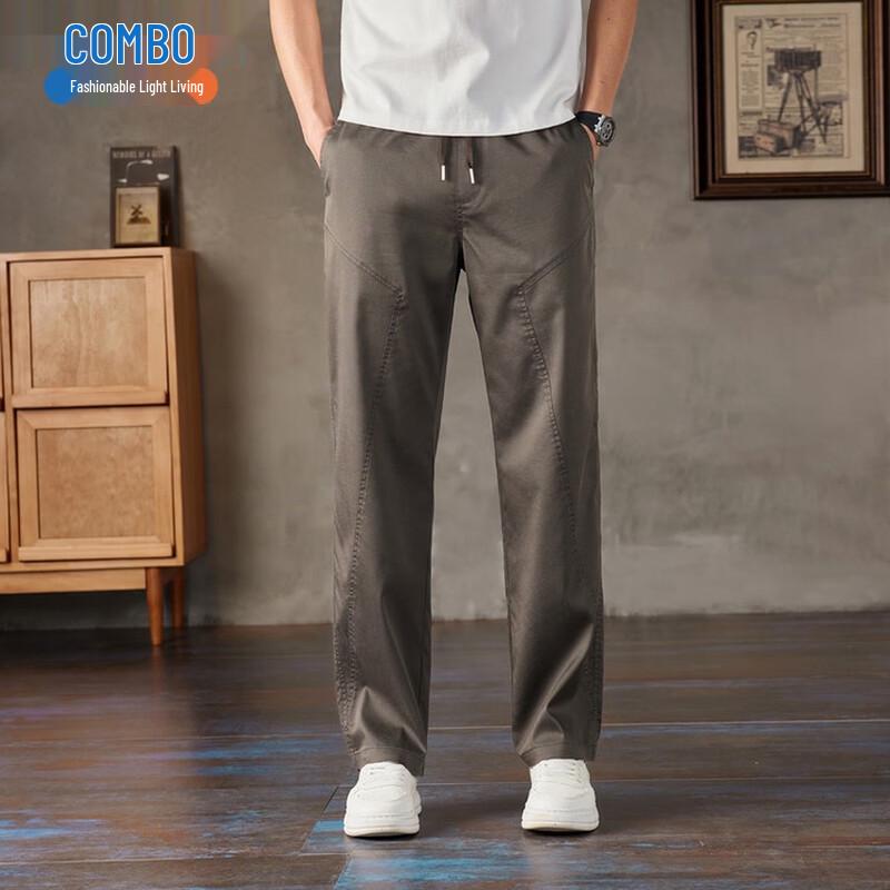 Men s Old Money Style Straight-Leg Casual Pants 3XL