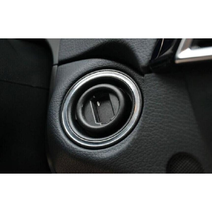 Titanium Car Engine Start Stop Button Cover Trim 2007-2014 Blue For Benz C-Class