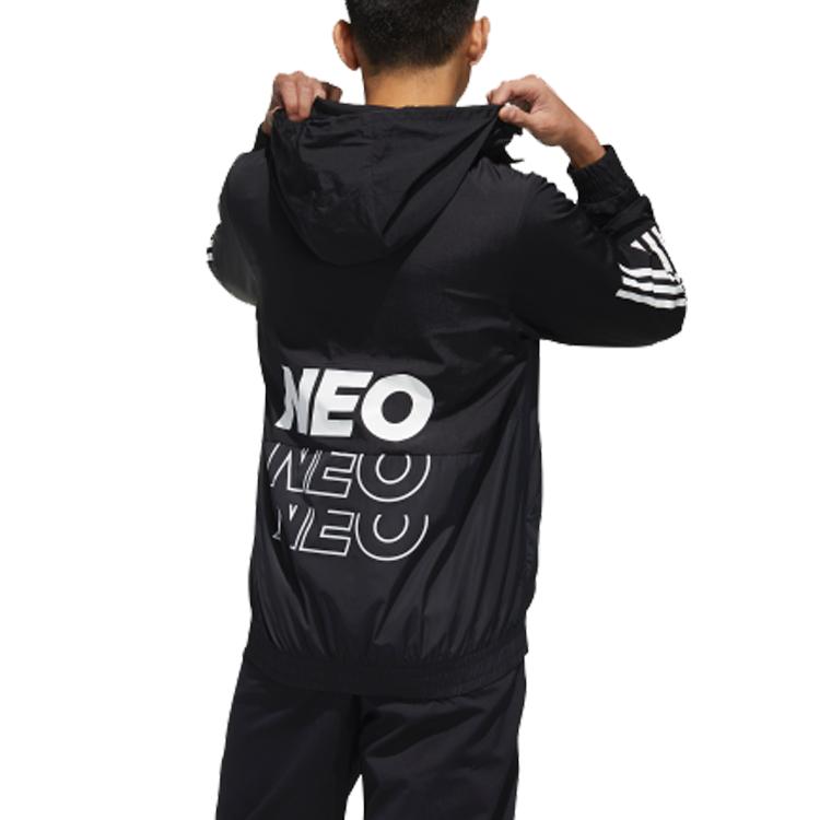 Adidas Neo Větrovka Meloun Pánská Svrchní oděv Černá FN6538