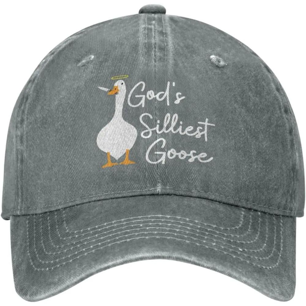

Gods Silliest Goose Hat Men Dad Hat Adjustable Caps Adjustable синий
