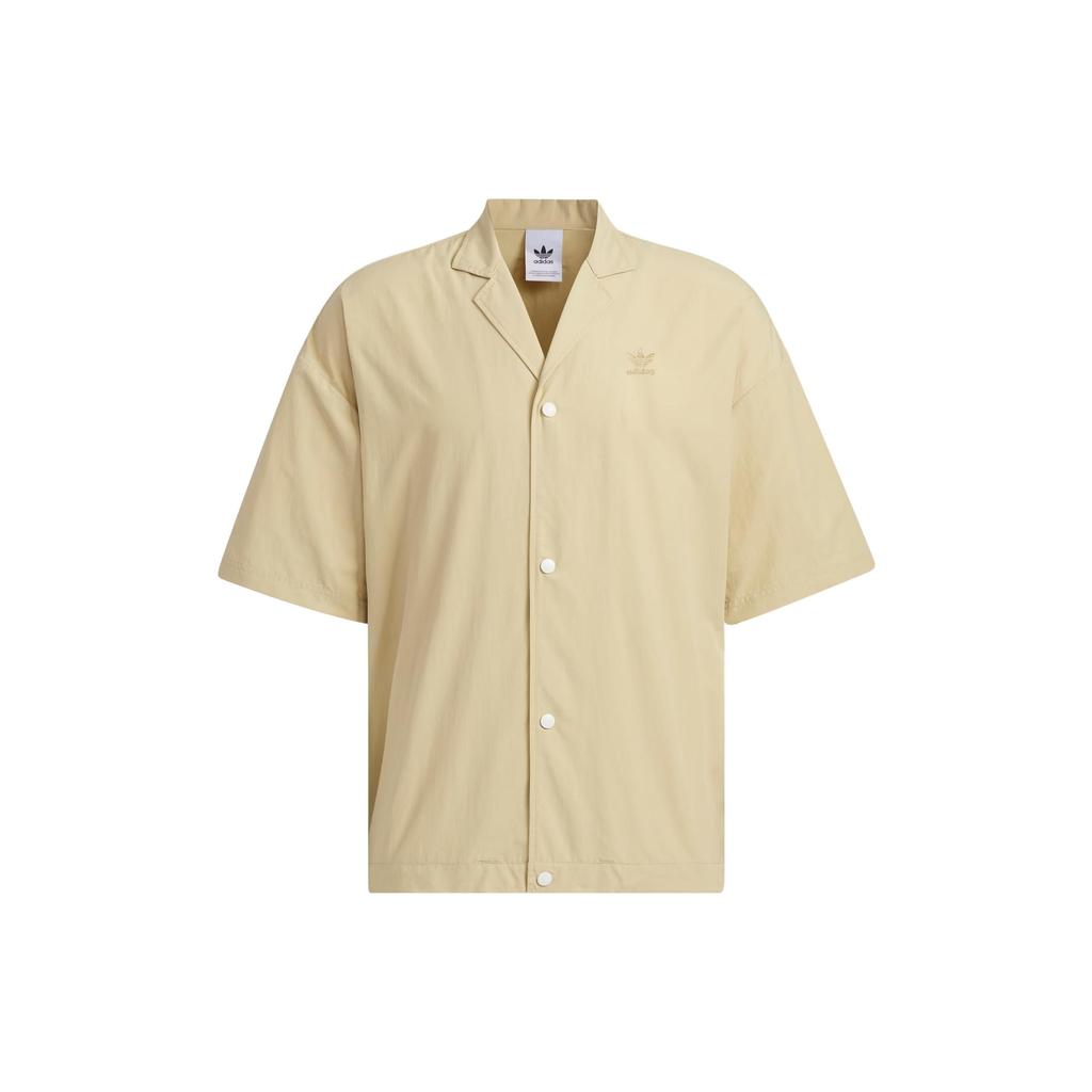 Adidas Originals Trefoil Toc Short Sleeve Tee Three-Stripe Colorblock Sport Shirt Men Tops Light-Khaki IN1013