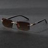 New Frameless Fashion Sunglasses Trend Rimless Cut Edge Shades Versatile Sun Glasses For Men Women