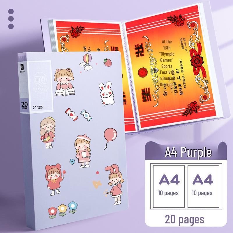 A3/A4 Award Certificate & Art Collection Folder for Kids
