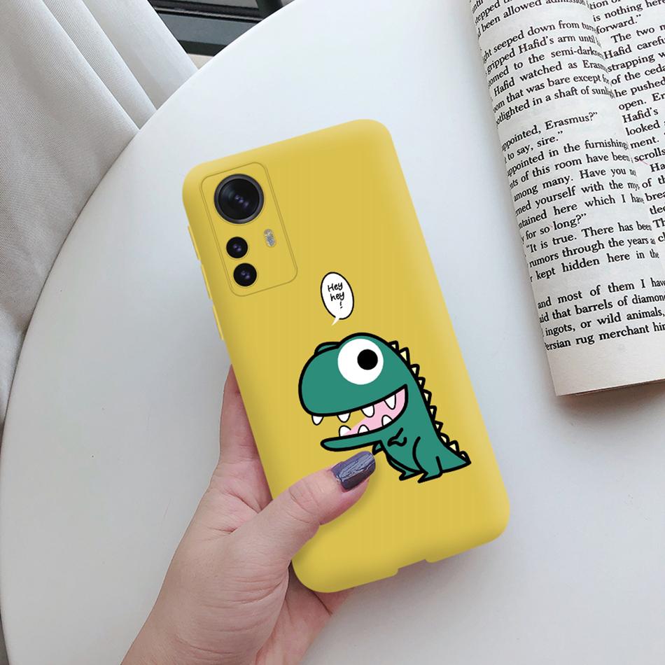 For Xiaomi 12 Lite 6.55'' Case Lovely Cat Cactus Soft Silicone TPU Back Cover For Xiaomi 12 Lite 5G 12Lite Phone Case Bag Shells