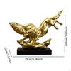 Wolf Statue Figurine Modern Versatile Art Decorative Resin Sculpture Ornament for Tabletop Entrance