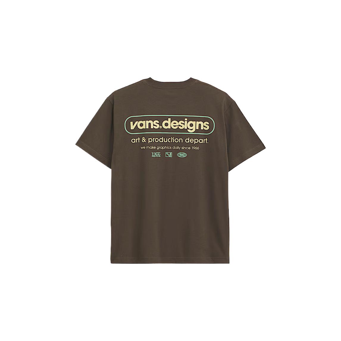 Vans T Shirts Men s Brown Crew Neck Moderate VN000PBVEMP S