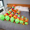 Large Cute Colorful Caterpillar Long Throw Pillow, Caterpillar Plush Toy Cushion Children's Doll