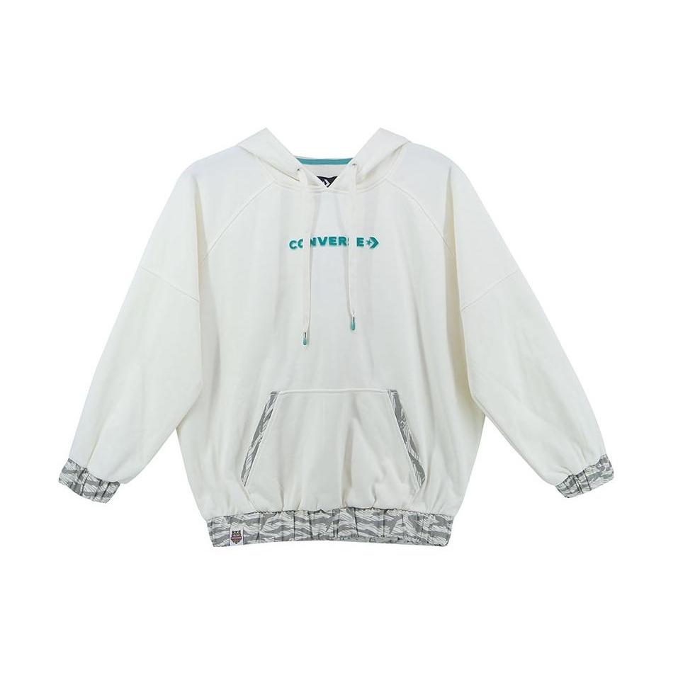 (WMNS) Converse New Year Series Tiger Stripes Hoodie Milk White Women s 10024158-A02 M