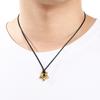 Minimalist Stainless Steel Pendant Necklace for Men Women Star/Heart/Hexagon Charm on Black Nylon Cord Choker Trendy Jewelry