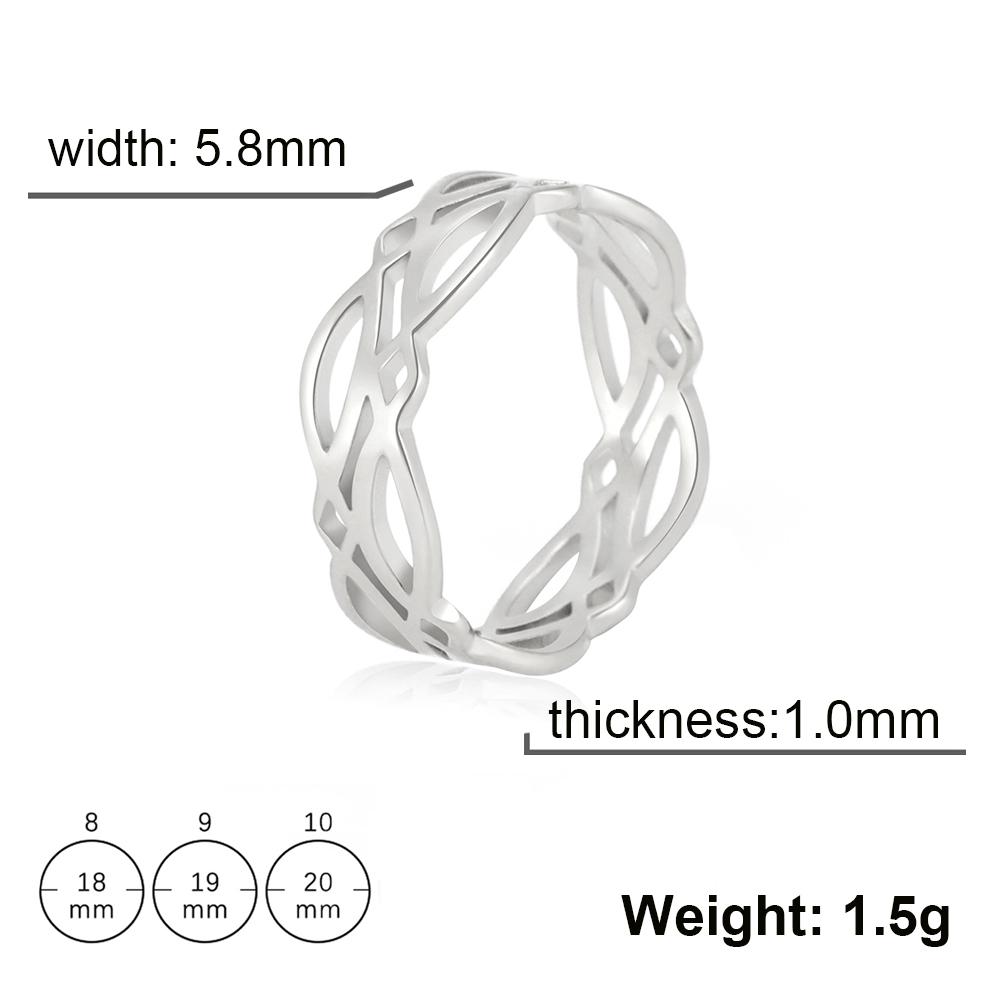 

Cazador Gold Color Geometric Rings for Women Men Stainless Steel Jewelry Trendy Finger Rings wedding Mother Day Gift Aesthetic 7 срібний