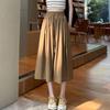 Wide-leg Pants Summer Women's Thin Ice Silk Women's Pants Cropped Pants Culottes Loose Walking Pants Pants Pants Skirt Versatile Show Legs