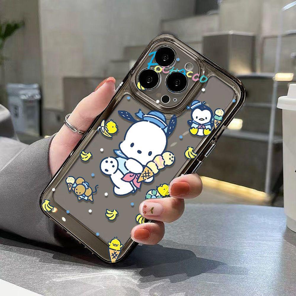 Ice Cream Pacha Dog Applicable iPhone17promax Apple 16 Mobile Phone Case 14/13 Transparent 15 All Inclusive x