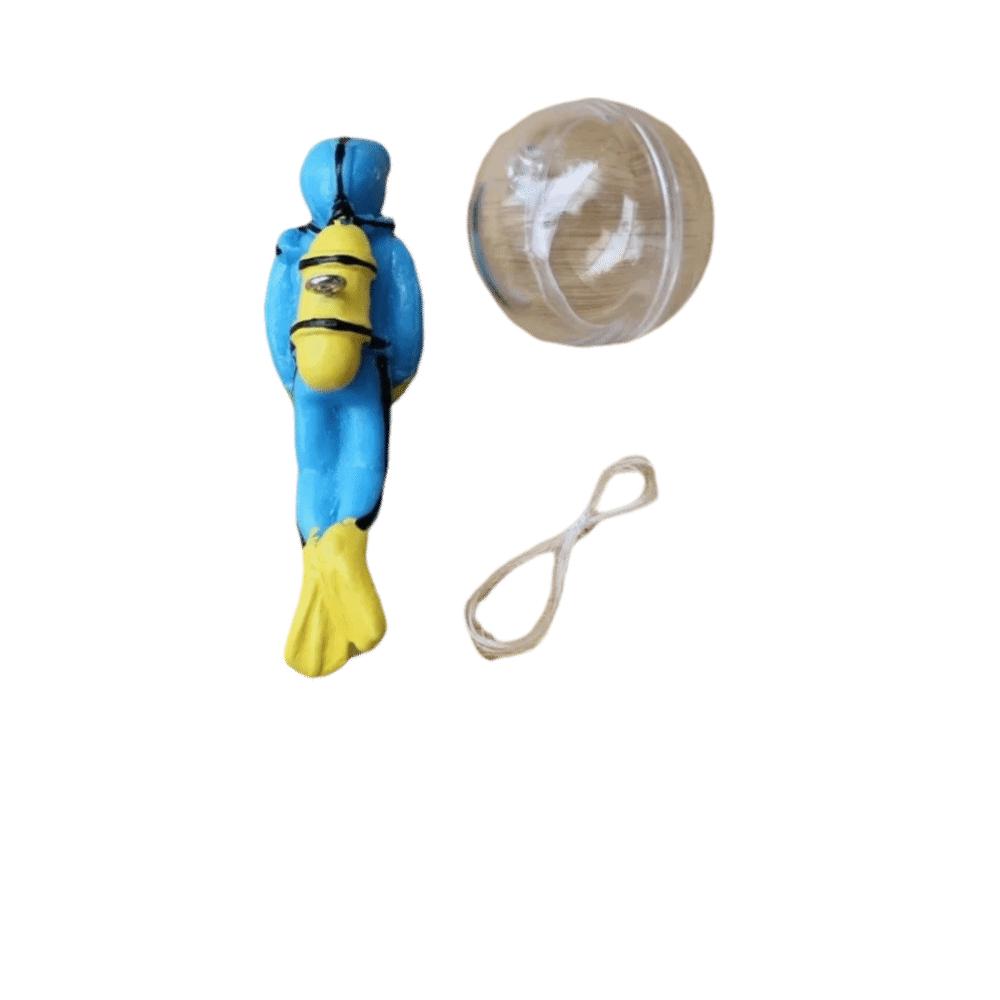 Small Floating Ball Fish Tank Decoration Simulation Diver Underwater Ornament Underwater World