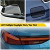 4 Pack Headlight Taillight Tint Y Grid Graphic Tail Light Lamp Cover Film Car DIY Self Adhesive Tint Film Sheet 18.89'' x 11.81'', Black