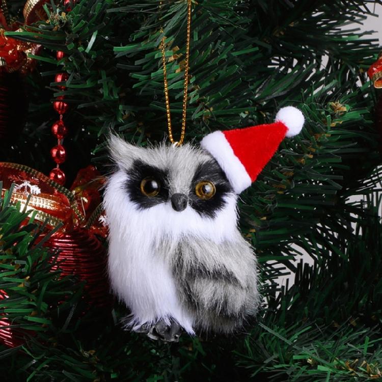 Distinctive Owl Tree Pendants White Christmas Owl Hanging Decorations Lovely Festival Hangings Home Accent