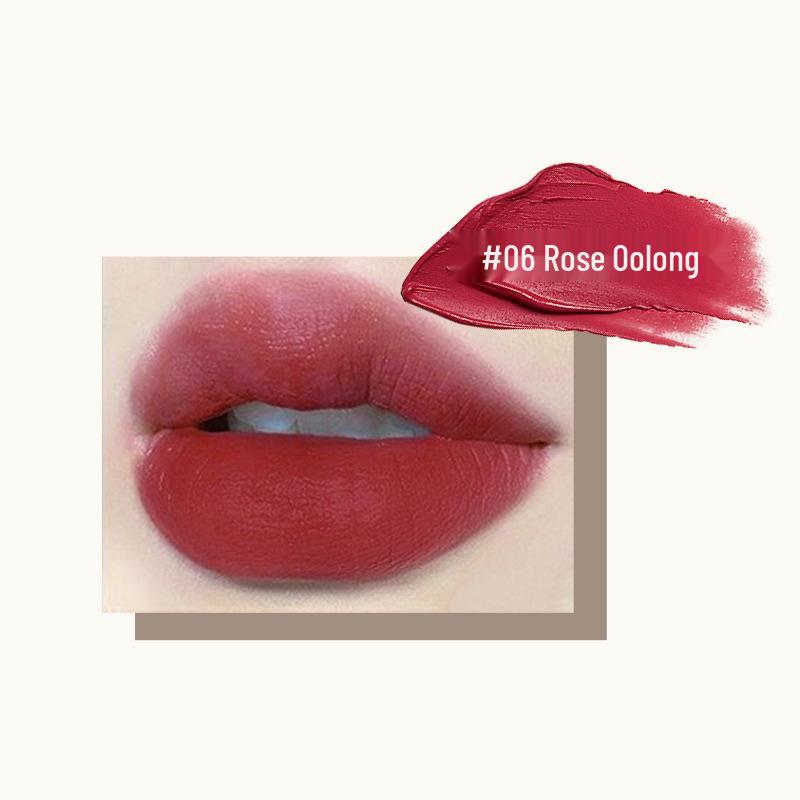 Peiqiao Camellia Velvet Lipstick 6802: One-Stroke Coloration, Moisturizing, Non-Fading, Non-Oily