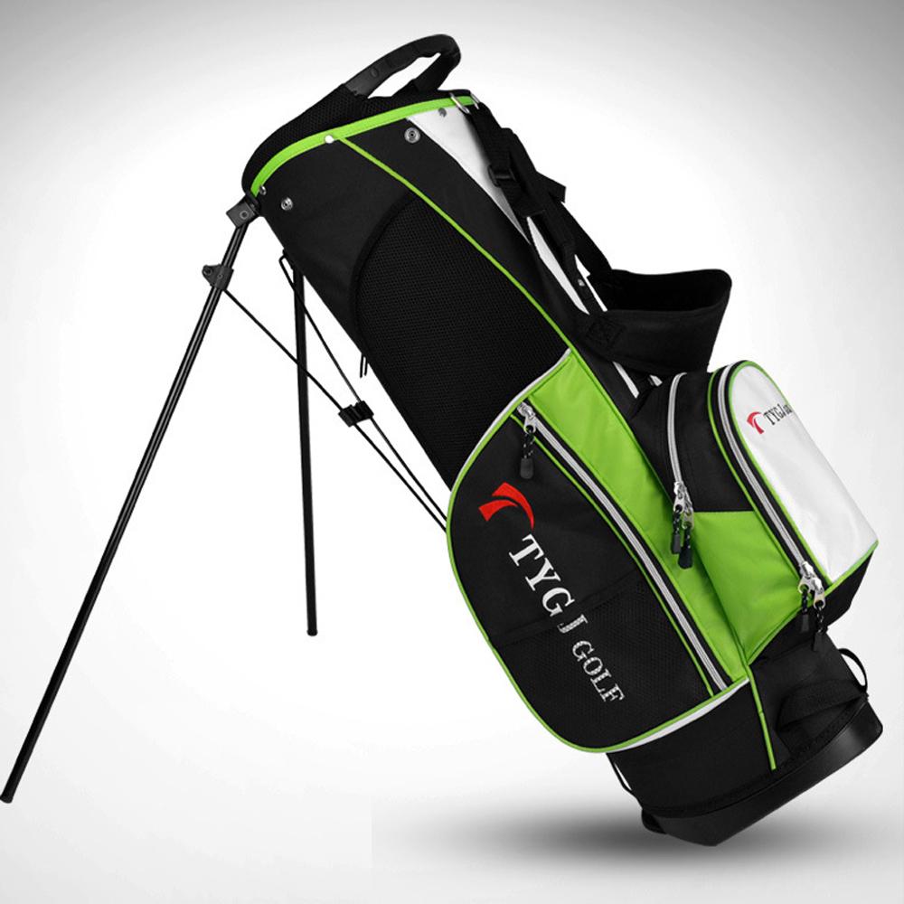 Portable Golf Rack Bag With Braces Bracket Golf Bag With Stand Support Lightweight Golf Bag