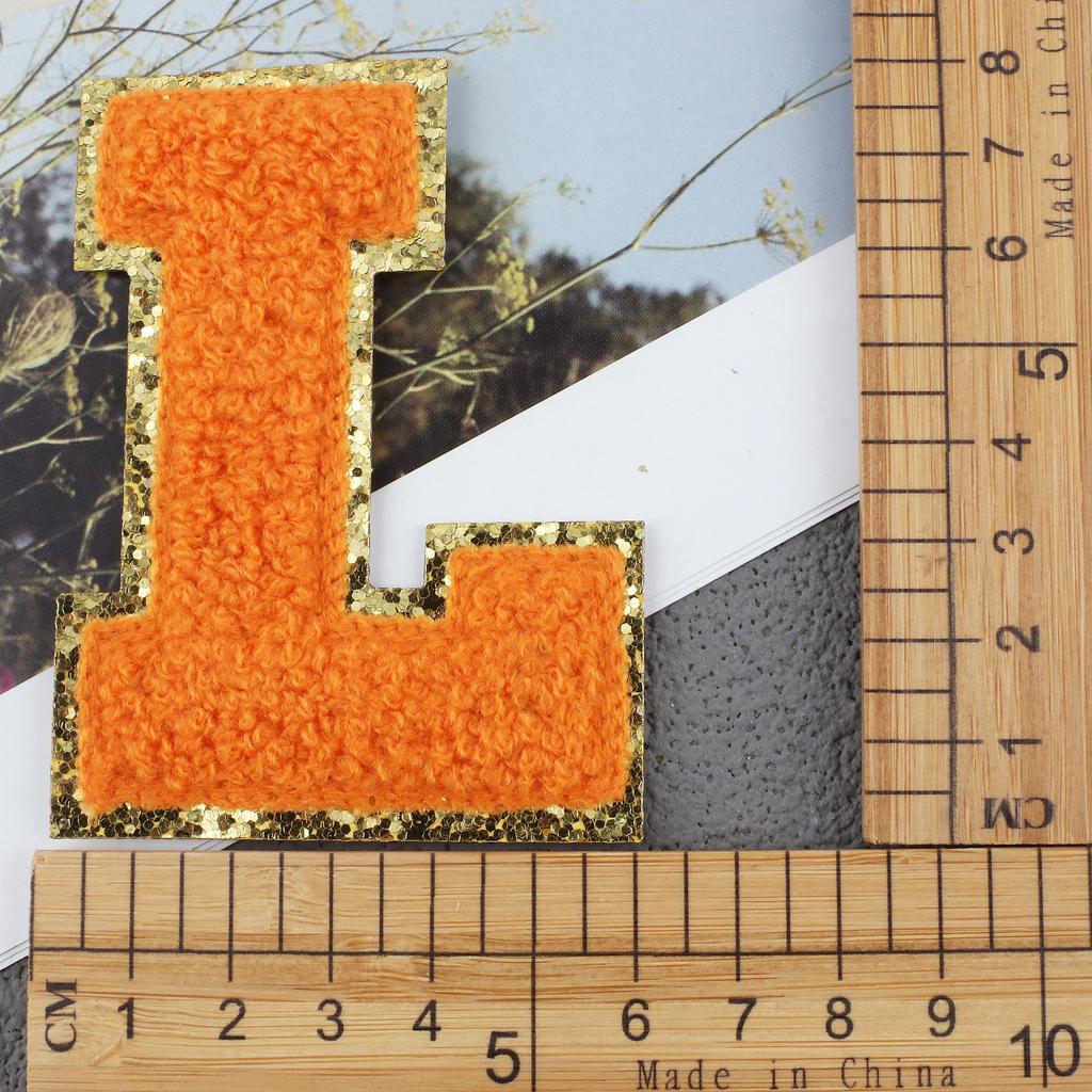 Mixed Color English Alphabet Embroidery Cloth Sticker Digital Towel Embroidery Computer Embroidery Stamp Clothes Smiley Face Patch Sticker