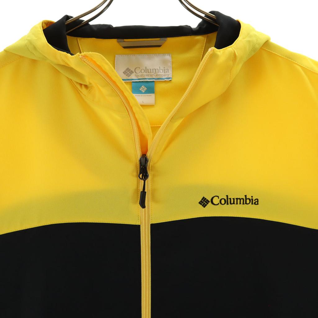 Columbia Bozeman Rock Jacket L Yellow Hoodie Outdoor Men's Used