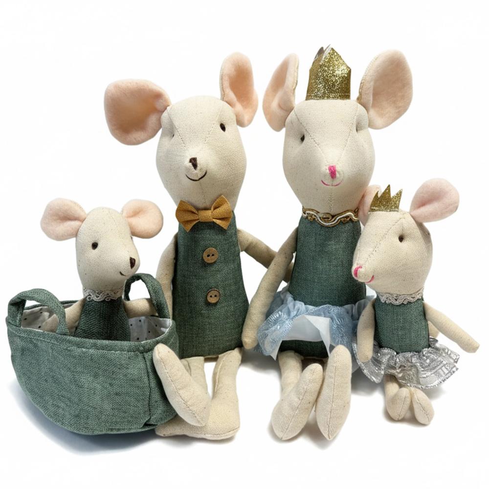 The Mouse Family kawaii plush Little Mouse Plush dolls Stuffed Animal Cartoon Kids Toys for Girls Baby Christmas Gift