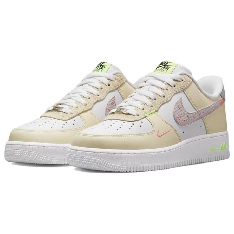 Nike Air Force 1 '07 LV8 'Just Stitch It White Shade Green' Sneakers FB1852-111