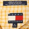 Tommy Hilfiger חולצת פלנל משובצת שרוול ארוך מכופתרת גברים מידה XL משומשת תג דגל ישן שנות ה-90