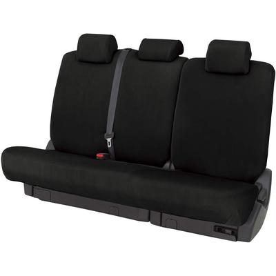 BONFORM Seat Cover Skinny Knit Car Washable Material Compatible with Rear Seat Belts Stretch Fabric Free Bunkatsuriya Black Light/Regular