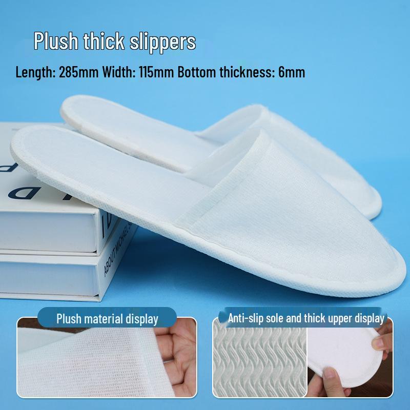 Luxuriöse rutschfeste Hausschuhe aus Korallenfleece für Hotels, B&Bs und Privatzimmer