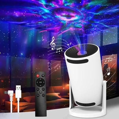 Yaratıcı Kara Delik Yıldızlı Gökyüzü Projektörlü Yıldızlı Gökyüzü Atmosfer Hoparlörü Gece Lambası Yatak Başı Oturma Odası Dekorasyon Aydınlatması
