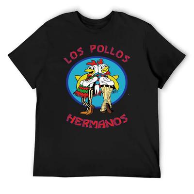 Los Pollos Hermanos T-Shirt Anime Stuff Oversized Graphic Tee Summer 2025 Graphics Mens Workout Shirts