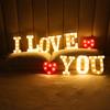 Yousheng Alphabet LED Letter Lampka nocna Lampa Outdoor Home Club Wedding Party Dekoracje ścienne