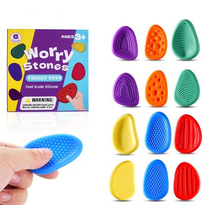 Silicone Sensory Strip Fidget Toys Kids Autism Decompression Calming Fidgeting Toy Adults Stress Desk Anxiety Relief Sensory Toy