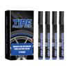 4PCS Ergonomic Tire Paint Pens Stamps Marking Tool Weatherproof Tire Marking Kit For Automotive Motorcycle Bicycles Tire