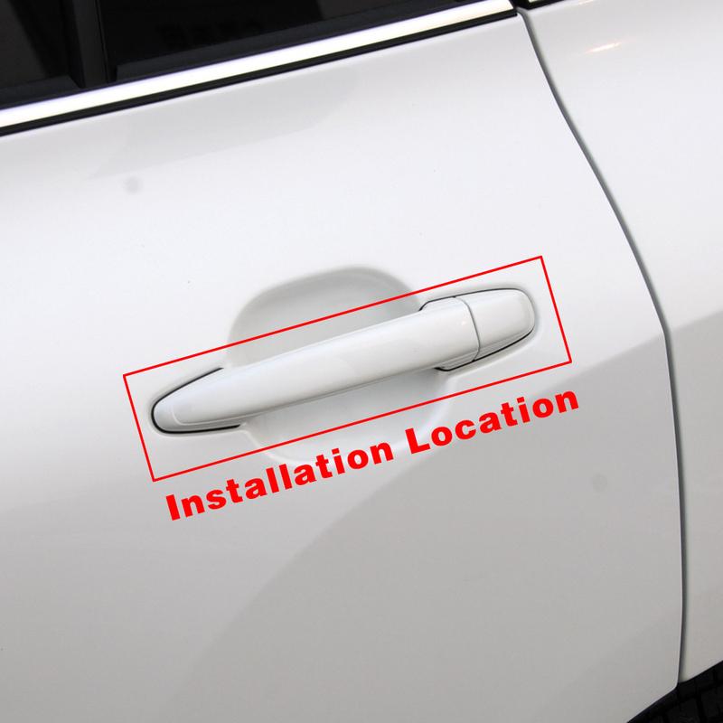 For Lexus GS300 2006-2011 RX300 2004-2009 GX470 Glossy Piano Black Exterior Door Handle Cover Trim Anti Scratch Decor Caps