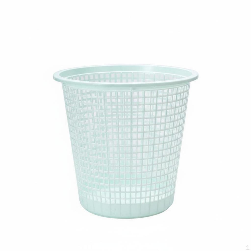 Hollowout Wastebasket Open Top Mesh Trash Can Modern Design Lidless Paper Basket for Homeowners,
