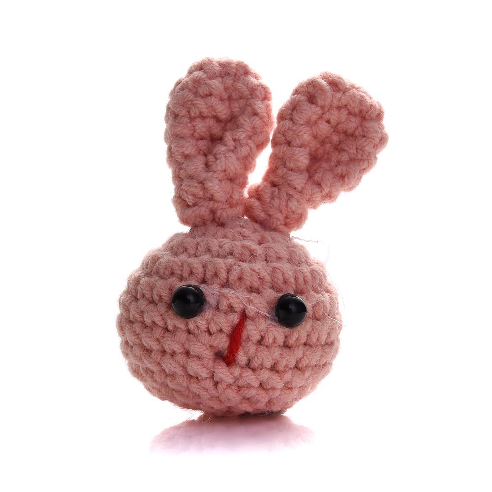 1Pc Handmade Crochet Animal Mixed Felt Ball DIY Charm Newborn Care Accessories Necklace Pacifier Chain Set Toy