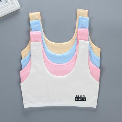 Children Bra Teen Girls Bra Cotton Training Bra Student Kids Underwear Camisole