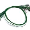 40Pcs AntiBite Steel Fishing Line Steel Wire Leader with Swivels Fishing Leader Wire Connect for Lures Baits Rig Hook