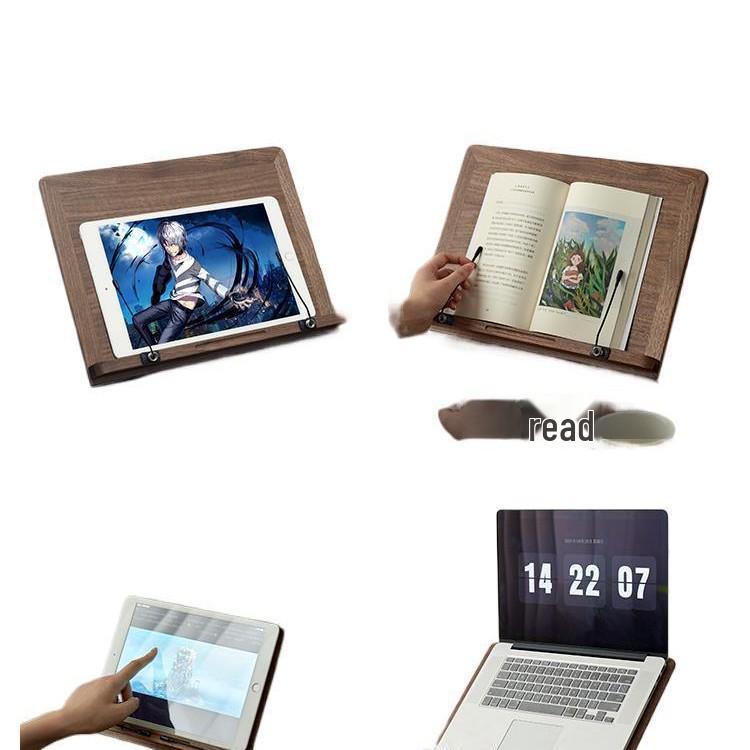 Adjustable Height Solid Wood Children's Book Stand