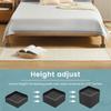4Pcs Adjustable Furniture Risers TPU Shock Absorption Bed Risers Stackable Non-slip Furniture Leg Lifting Blocks for Desk Chairs