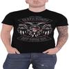 Five Finger Death Punch T-Shirt Biker-Abzeichen Bandlogo Offiziell Herren Schwarz Größe S
