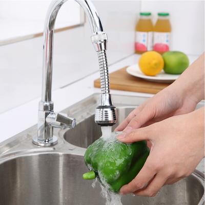 1pc Küche Wasserhahn Edelstahl Adapter Badezimmer Waschbecken Hochdruck Wasser Sparen Energie Sparen 360 Grad Rotation, Spray