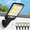 Solar Sensor Wall Light Powerful LED Waterproof Human Induction Street Lamp Garden Indoor/Outdoor Courtyard Sensor Street Light