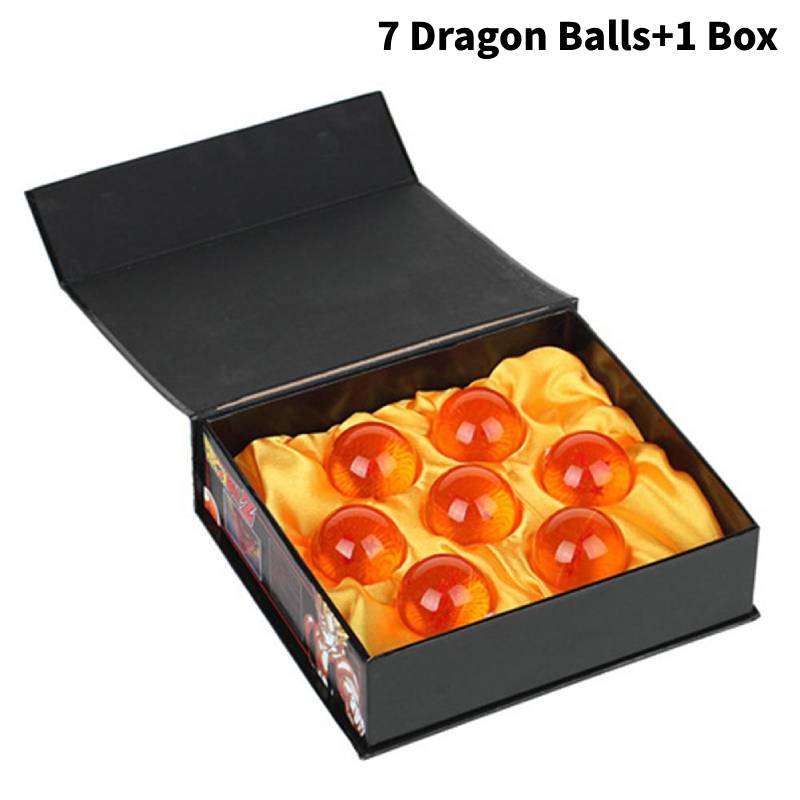 Anime Jp 7pcs Dragonball Z Stars Crystal 35mm Ball Collection Set With Box Gift