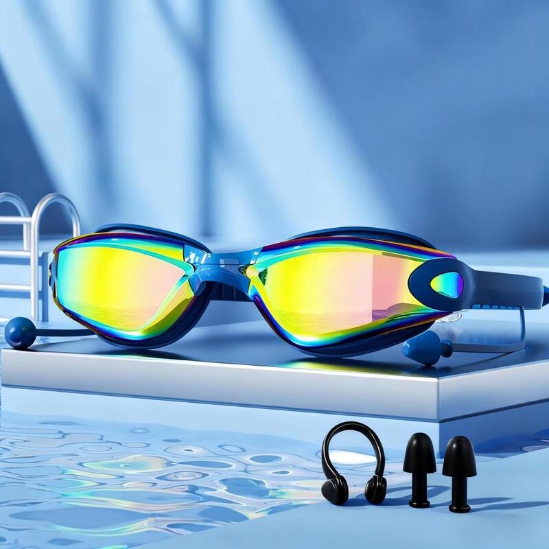 Junwen HD Anti-Fog Swimming Goggles Set