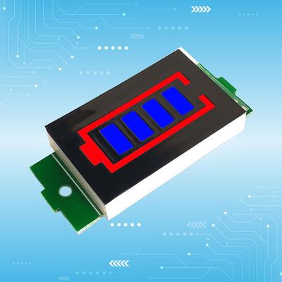 1/2/3/4/6/7/8S Testador de energia de bateria de veículo elétrico Display LED Módulo de exibição de medidor de bateria de lítio 4 seções 3-34V 5mA