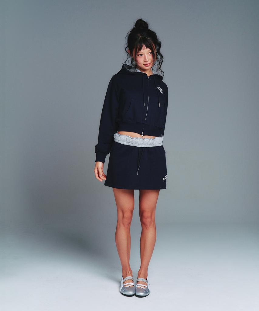 Ames Worldwide Classic Mini Sweat Skirt Navy