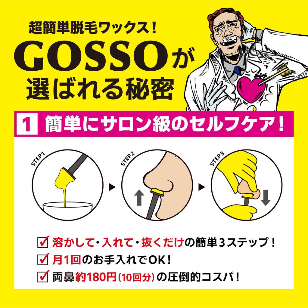 GOSSO Brazilian Wax Nose Hair Removal Set