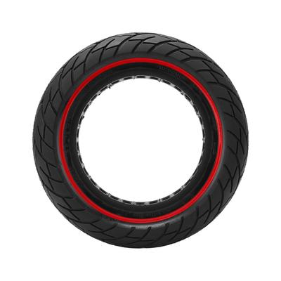 Pneu Sólido de Scooter Elétrica 10x2,5 Polegadas Pneu de Scooter de Borracha Favo de Mel Sem Câmara para Xiaomi M365 Vermelho