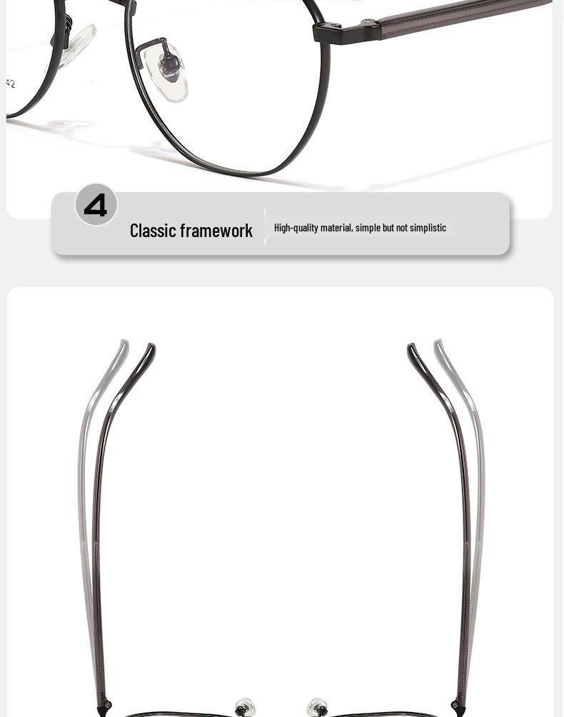 High-Quality Non-Magnetic Retro Multi-Sided Square Frame for Myopia Inserts